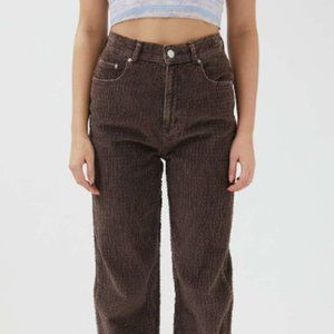 BDG Bubble Corduroy High-waisted Baggy Pant in Brown
